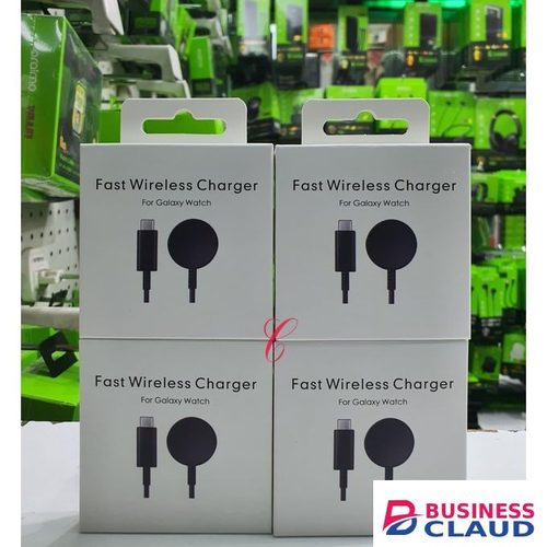 Samsung Galaxy Watch Metallic Alloy Fast Wireless Charger. With Type-C Cable