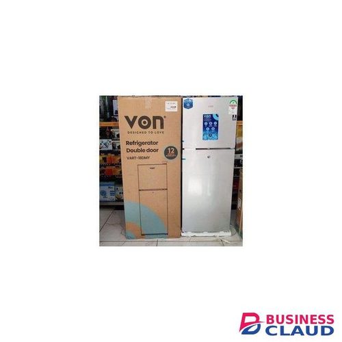 VON Refrigerator- 138 Litres Double Door Fridge + Free Fridge Guard