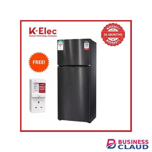K-Elec K-Elec 181-Litres Top Mount No-Frost Double-Door Refrigerator- KR30-TM-NFC-KBI-Black (36Months Warranty) + Free Fridge Guard