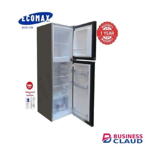 Ecomax 138L Double Doors Fridge and Freezer BCD-230 230 LITRES Energy Saving Household Applicances Refrigerator WITH FREE GIFT AND 14MONTHS WARRANT CARD
