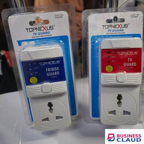 TOPNEXUS TV and Fridge Guard Surge Protector - 13 Amp Voltage Protection with Manual Bypass for Electronics