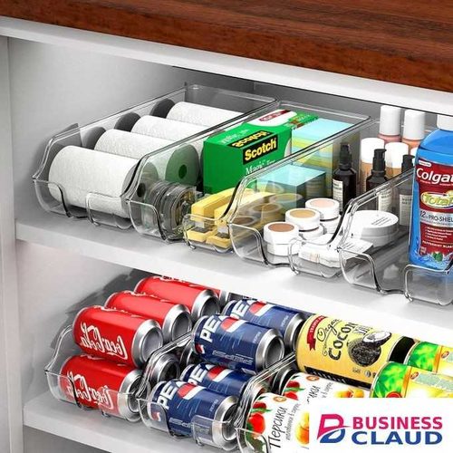 Can Organizer for Fridge Storage Adjustable Stackable Beverage Holder Space-Saving Drink Rack for Soda Beer Juice Cans Home Kitchen Organization