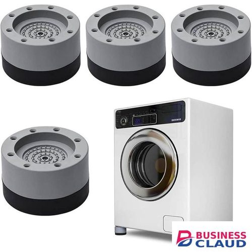 A Set Of 4 Machine Antivibration Pads For Fridges, Washing Machine