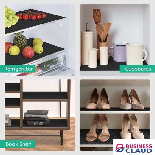 Cabinet Liners Non Slip Waterproof Clear Kitchen Drawer Shelf Liner 45CM BY 1.5 METERS Non Adhesive Mat for Fridge, Dresser, Wire Shelf, Toolbox, Cupboard, Pantry, Storage and Desk - 2 PACK