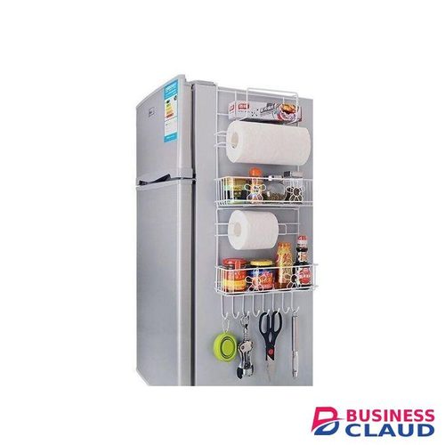 Multi-purpose Over The Fridge Side Organizer Rack