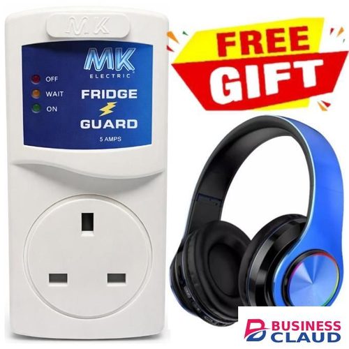 Best Wireless Foldable Bluetooth Headset Headphones for Android & iPhone + EXTRA Gift Electric Fridge Guard Freezer Surge Protector