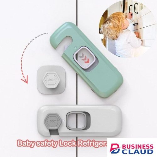 Self-Adhesive Child Proof Safety Locks for Cabinets, Drawers & Refrigerators – Baby Proofing Latches for Kids & Toddlers