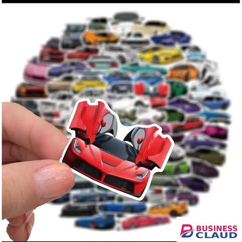 5/10/15/20/25/30pcs Fast Cars JDM Sport Supercar Stickers Waterproof Decal Stickers For Laptop,mobilephone,guitar,helmet,fridge,motorbike, Journaling, Scrapbooking, Water Bottle