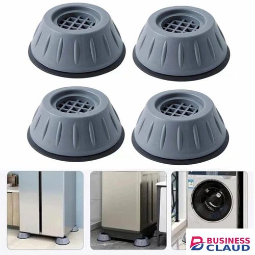 4pcs Universal Shock & Noise Cancelling Anti-Vibration Pads for Washing Machines, Dryers, Fridges, Furniture – Anti-Slip, Floor Protection, Noise Reduction