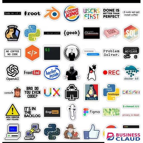 5/10/20/25pcs Random Developer Laptop Decal Stickers (programmer/ Programming Languages/Developer/hacker) Decal Stickers For Laptop,mobile Phone,fridge,helmets, Motorcycle, Journaling, Scrapbooking, Quitar, Motocyle, Water Bottle