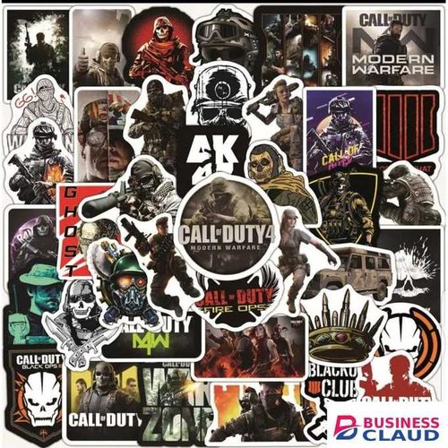 5/10/15/20/25/30pcs Call of duty modern warfare stickers graffiti CoD Video game lovers Decal stickers for laptop,mobilephone,guitar,helmet,fridge,motorbike, journaling, scrapbooking, water bottle