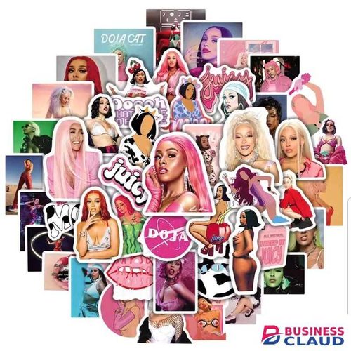 5/10/15/20pcs Famous rapper DOJA CAT graffiti Decal waterproof stickers for laptop,mobilephone,guitar,helmet,fridge,motorbike, journaling, scrapbooking, water bottle