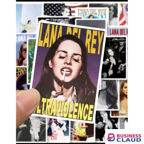 5/10/15/20/25/30pcs Singer Lana Del Rey waterproof Decal stickers graffitti for DIY laptop,mobilephone,guitar,helmet,fridge,motorbike, journaling, scrapbooking, water bottle