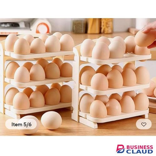Space-Saving Folding Egg Storage Box 24pcs for Kitchen Fridge Organization, Portable Plastic Container with Lid for Eggs Protection and Freshness