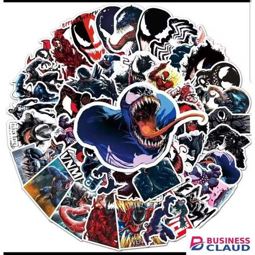 5/10/15/20/25/30pcs TV Movie Marvel Venom graffoti sticker pack waterproof stickers Decal stickers for laptop,mobile phone,guitar,helmet,fridge,motorbike, journaling, scrapbooking, water bottle