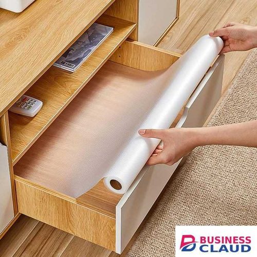 EVA Shelf Liner - Non-Adhesive Kitchen Drawer Liners, Cabinet Liners for Pantry, Under Sink Fridge Covers Pads 45cm by 3 METERS