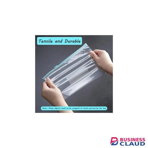 Re-usable Fridge Zipper Bags 1kg 20pcs Multipurpose Food Storage Bags for Freshness Preservation Kitchen Organization