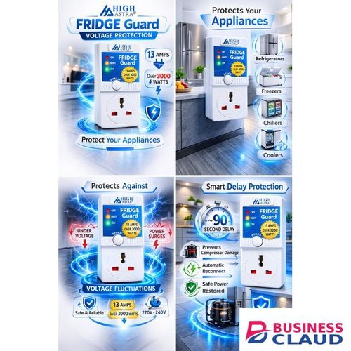 Astra Fridge Guard Voltage Protection – 13A Power Protection for Refrigerators & Freezers