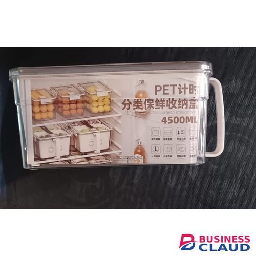 2 in 1 acrylic fridge container 4.5 Ltrs With a timed storage and temp tolerance range