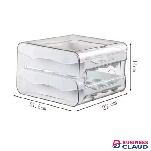 Acrylic Double Layered Egg Holder Fridge / Kitchen Storage organizer