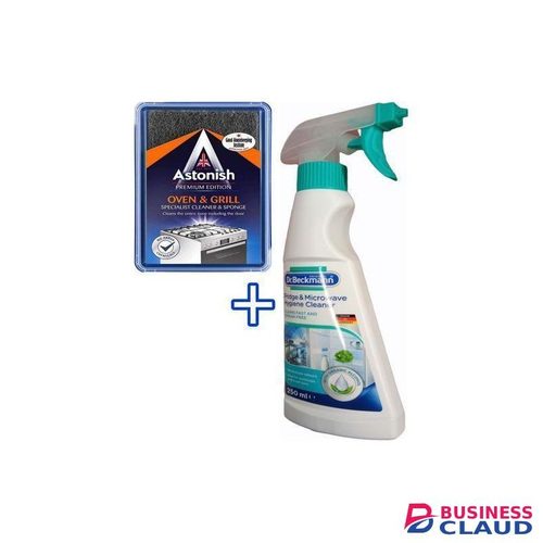 Astonish OVEN & GRILL + FRIDGE & MICROWAVE Hygiene Cleaners cf
