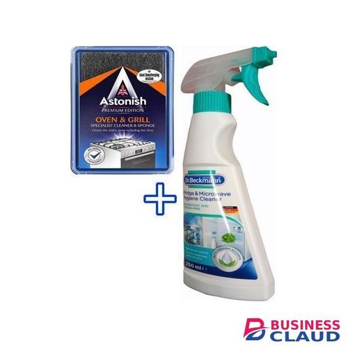 Astonish OVEN & GRILL + FRIDGE & MICROWAVE Hygiene Cleaners cf