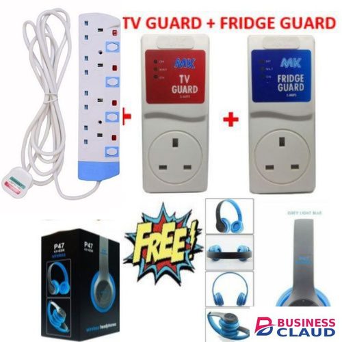 MK Tv Guard + Extension Blu+headsets +fridge Guard