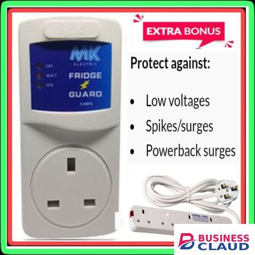 MK , Fridge Guard, Surge Protect+ 4 Way Extension