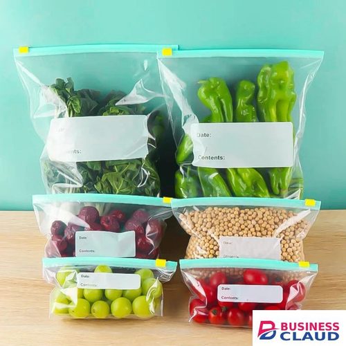 150pcs Ziplock Fridge Bags-Food Packaging Bags-Reusable Ziplock Bags/ All-Purpose-3 Sizes (50pcs Large+ 50pcs Medium+ 50pcs Small)