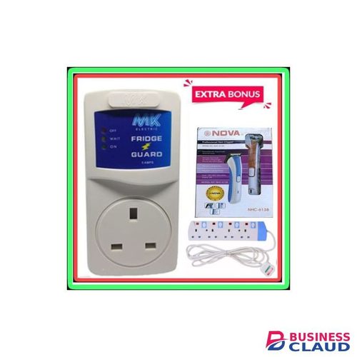 MK Fridge Guard + 4 Way Extension Blue+ Hair Shaver