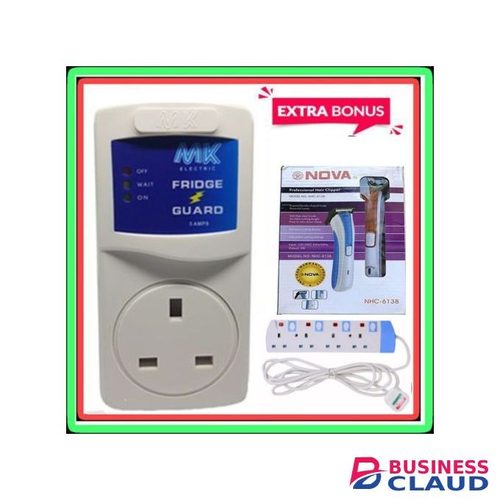 MK Fridge Guard + 4 Way Extension Blue+ Hair Shaver