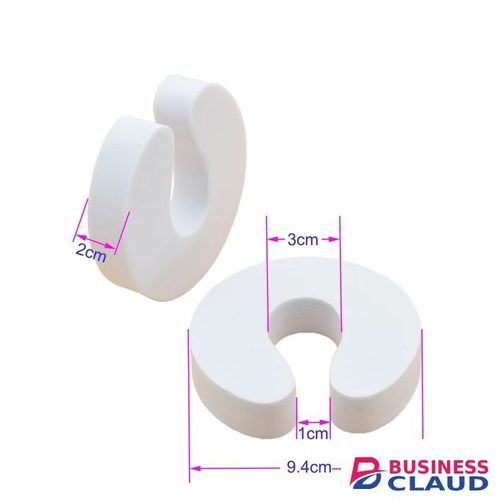 Door WHITE Guard Babyproof Protector Stopper Foam Finger Pinch Childproof Hand