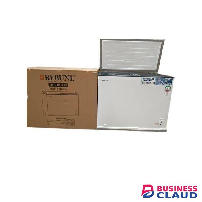 Rebune RE-BD-250 243L Chest Freezer - Direct Cooling Deep Freezer