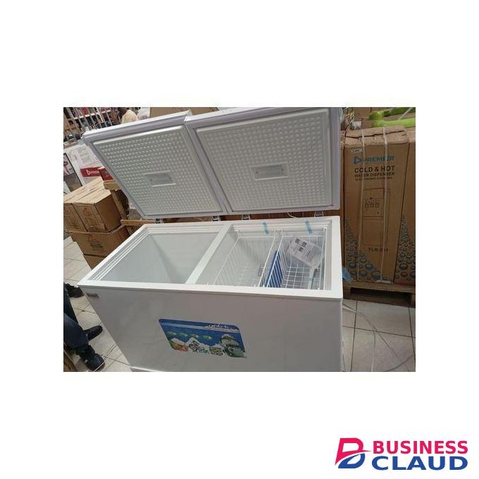 Premier 400L large capacity chest freezer double door