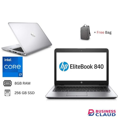 HP EliteBook 840 G4 8GB 256GB SSD 14 Inch Core I7 7th Gen 2.6GHz Win 11, Bluetooth, USB, USB Type C, Ultraslim Laptop