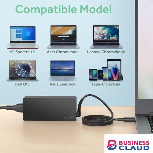 65W 45W USB TYPE C Laptop Charger for Lenovo Chromebook ThinkPad X1 Carbon Yoga ADLX65YDC2A, Fit for HP Dell Acer Asus Laptop with USB-C Charging