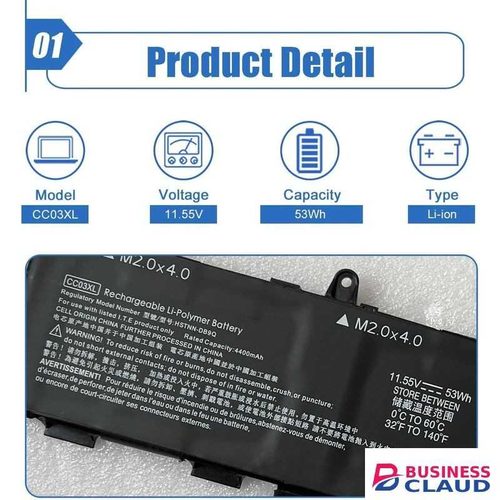 CC03XL Laptop Battery Compatible with HP ZBook Firefly 14 G7 G8 EliteBook 830 835 840 845 G7 G8 Series HSTNN-DB9Q HSTNN-IB9F HSTNN-LB8Q L77608-2C1 L78555-005