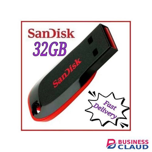 32GB Flash Drive For HP Refurbished Laptops -Black And Red