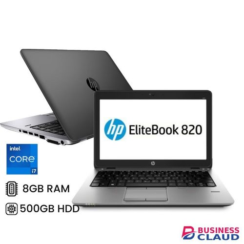 EliteBook 820 G1 8GB RAM 500GB HDD, Core I7 Windows 10, 12.5 inches Refurbished laptop