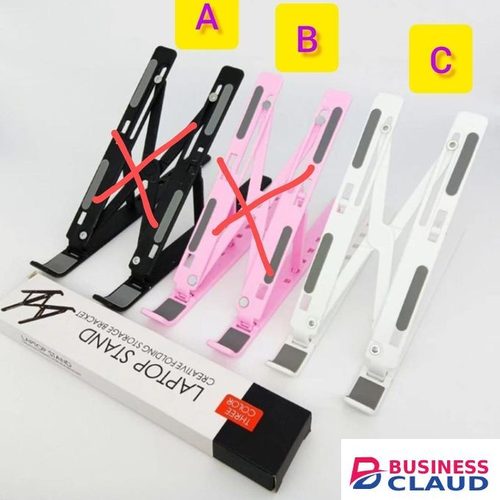 Adjustable Plastic Laptop Stand for 10"–17" Devices – Portable, Durable, and Ergonomic Support for Work and Gaming