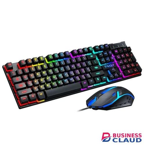 G21B usb 2.0 backlit LED professional 104 keys keyboard mouse combos home notebook desktop computer latest gaming keyboards