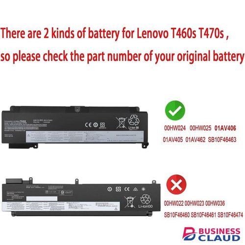 01AV406 Battery for Lenovo ThinkPad T460S T470S Series SB10J79003 01AV405 01AV462 00HW024 00HW025 00HW038 01AV407 01AV408 SB10J79002 L16M3P73 SB10K97605 SB10F46462 SB10F46463 SB10F46476 11.46V 27Wh