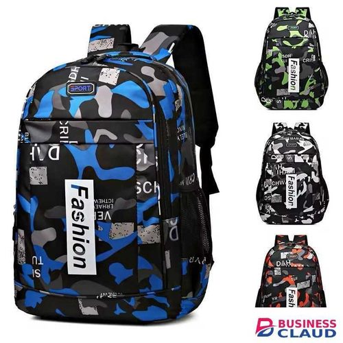 Trendy Camouflage Waterproof Backpack for Students & Travel - Durable School Bag with Laptop Pocket