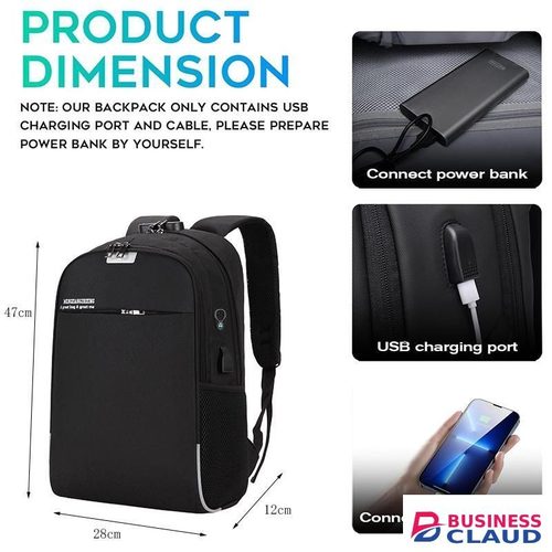 Men's Lightweight Travel Backpack - 15.6 Inch Laptop Bag, Work & Fashion