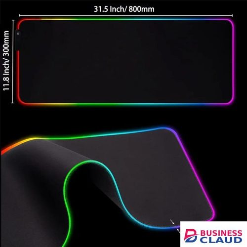 Extra large mouse pad RGB LED large gaming mouse pad cartoon style for PC laptop