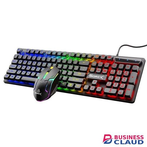 KM2025 104-Key Wired Rainbow Gaming Keyboard Universal Waterproof Backlight for Laptop/PC mechanical feel