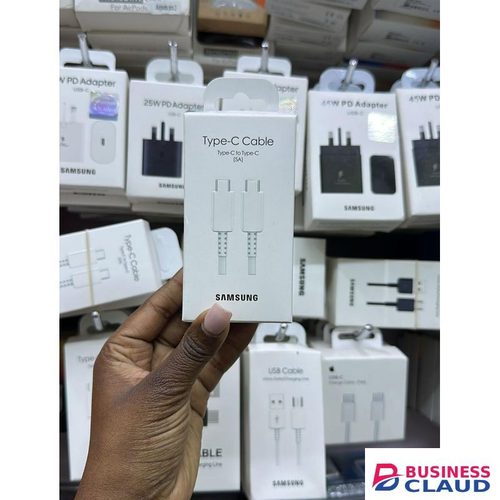 Samsung Original Type-C Cable – 1M Fast Charging & Data Sync USB-C Cable with Reinforced Connectors & Durable Nylon Braided Design – Compatible with Smartphones, Tablets & Laptops