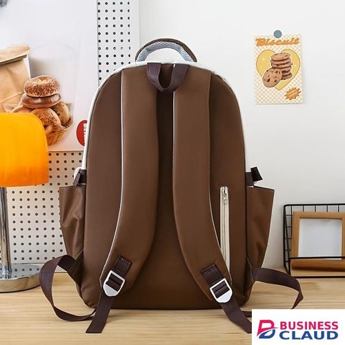 Gukbis 5-piece backpack set, including a laptop bag, made of durable, waterproof material, and comes with a plush keychain