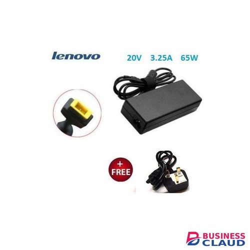 Lenovo USB Laptop Replacement AC Adapter Charger - 20V, 3.25A - Black