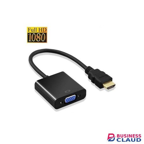 Durable Design HDMI to VGA Adapter Cable Full HD 1080P Converter with Gold-Plated HDMI Connector for Laptop, Desktop